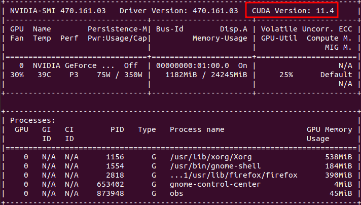 command line nvidia-smi pythonia