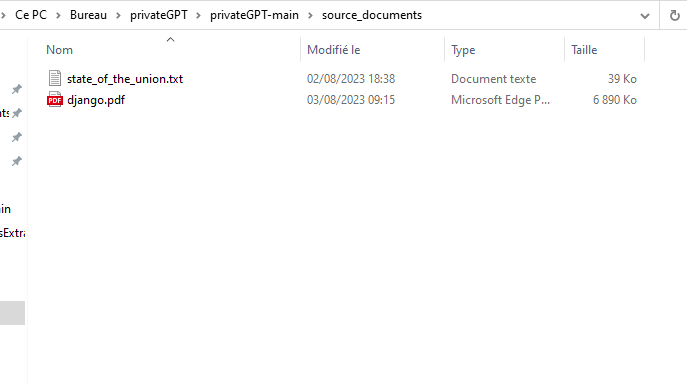 PrivateGPT pythoniaformation installation